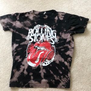 Super cute tie dye Rolling Stones t shirt